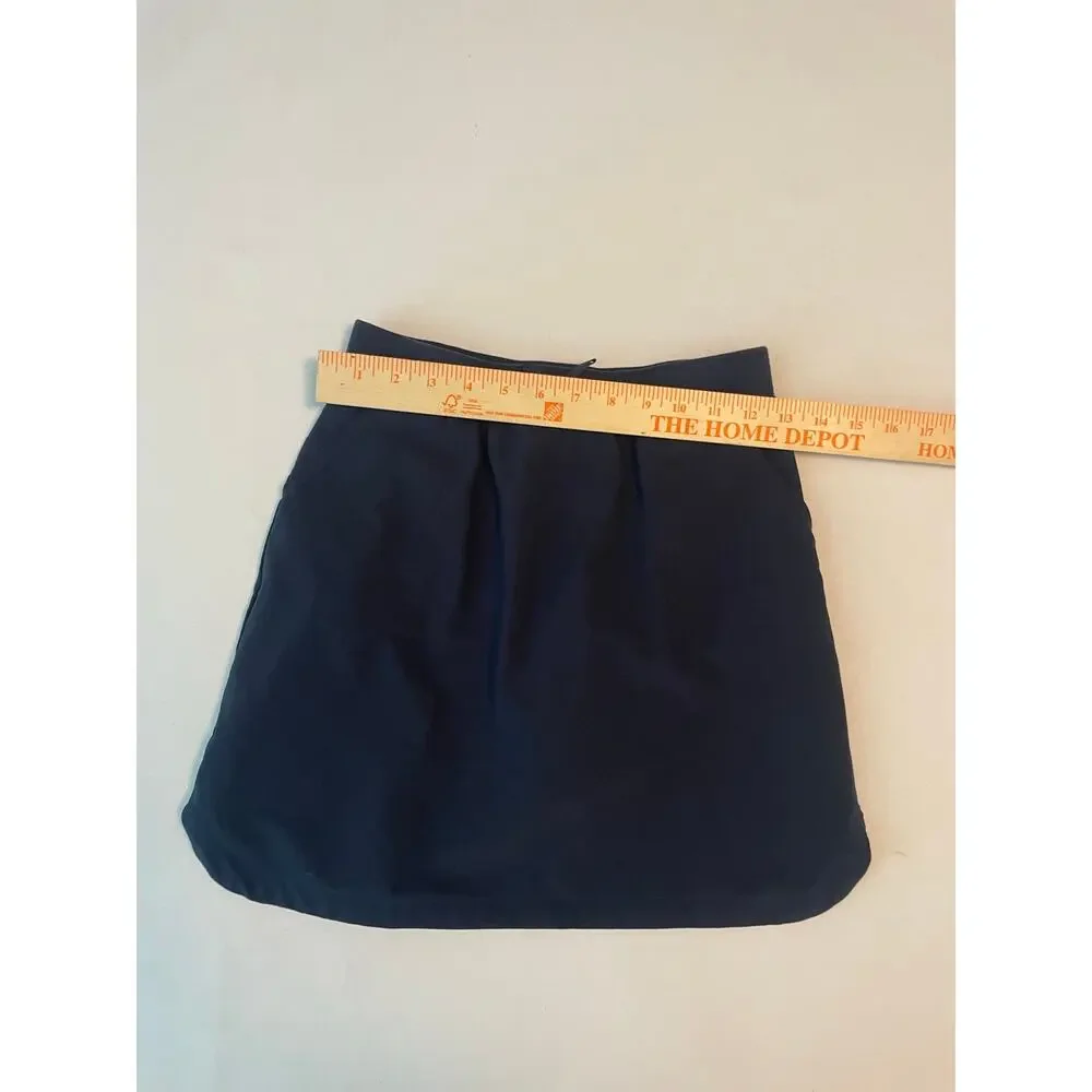 Nautica Navy Blue Performance Short Skirt Skort School Uniform Girls 12